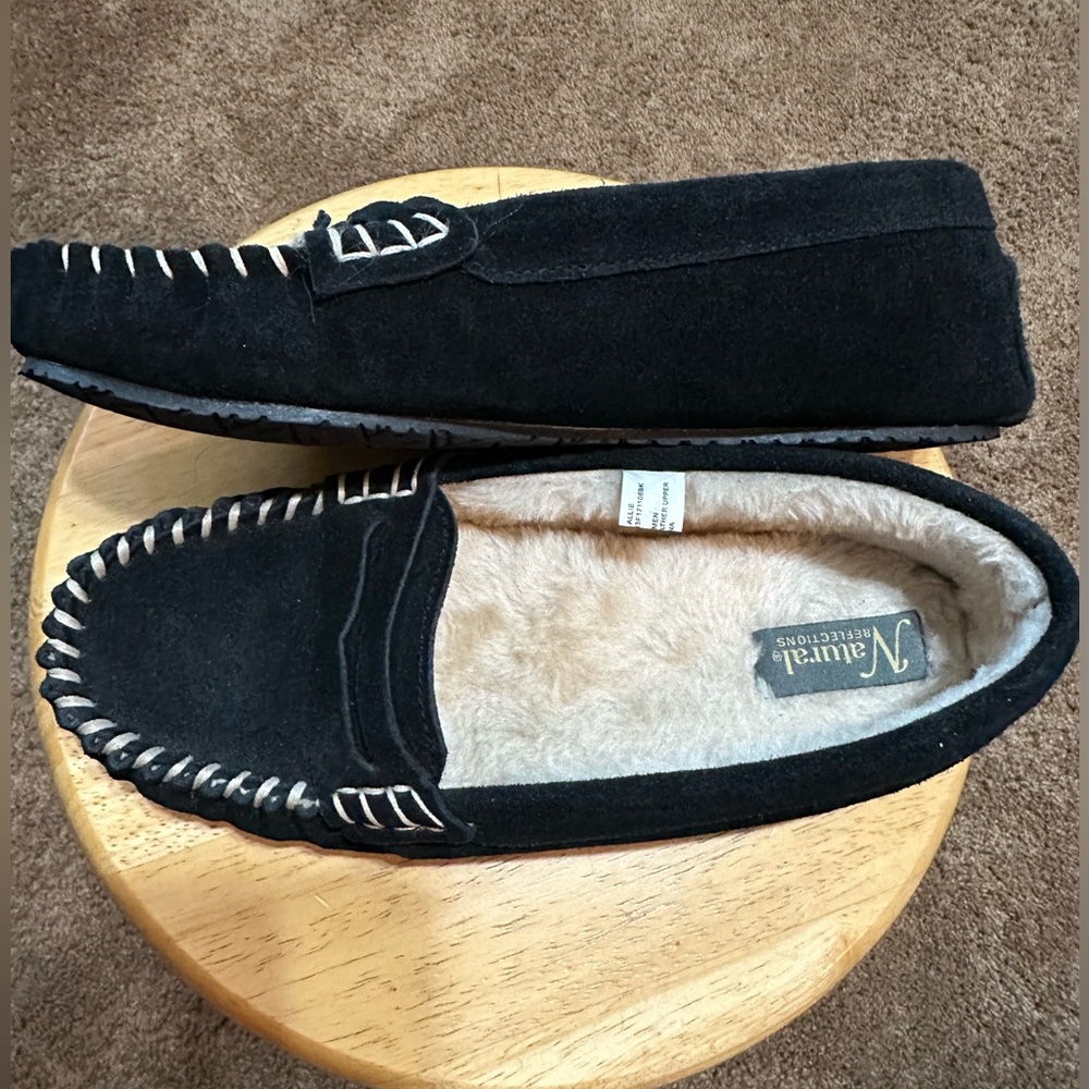 Natural Refections suede slippers - Picture 2 of 4
